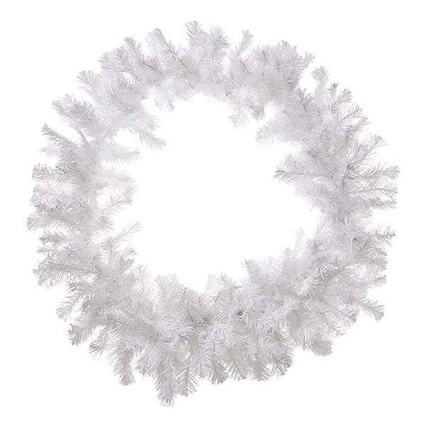 Στεφάνι Χριστουγέννων Λευκό 90εκ