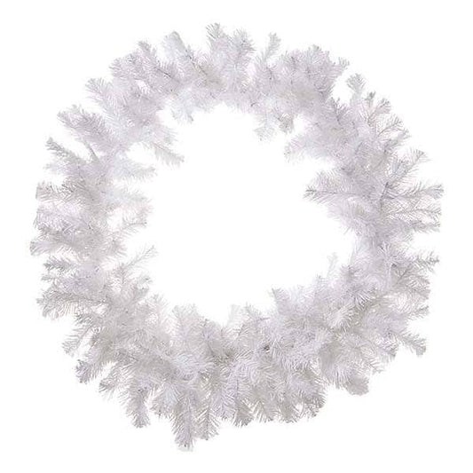 Στεφάνι Χριστουγέννων Λευκό 90εκ
