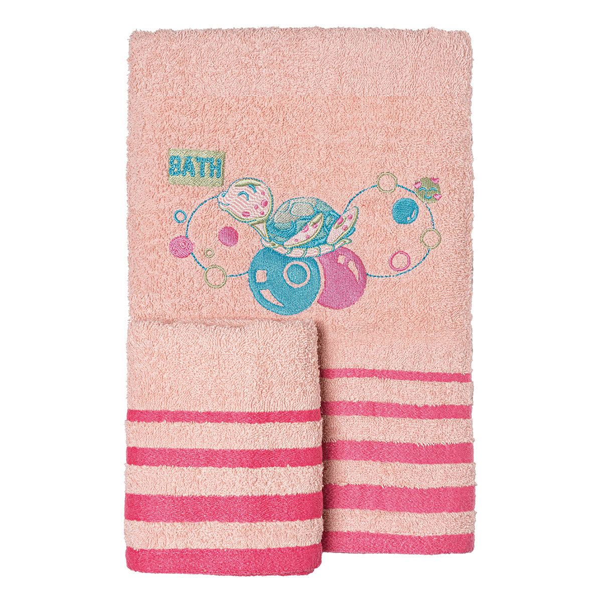 Σετ Πετσέτες Art 5422 Σετ 2 Τμχ Ροζ