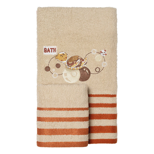 Σετ Πετσέτες Art 5425 Σετ 2 Tμχ Μπεζ