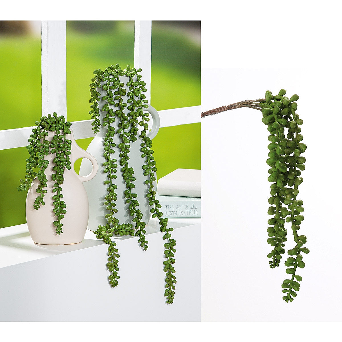 Κλαδί Σενέκιο Τεχνητό Πράσινο 27εκ