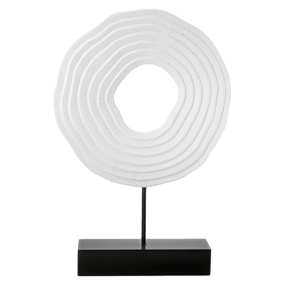 Ανάγλυφο Σταντ 'Pezzo' MDF Μαύρο/Λευκό 6.5x20x30