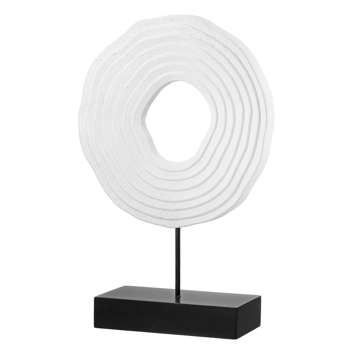 Ανάγλυφο Σταντ 'Pezzo' MDF Μαύρο/Λευκό 6.5x20x30