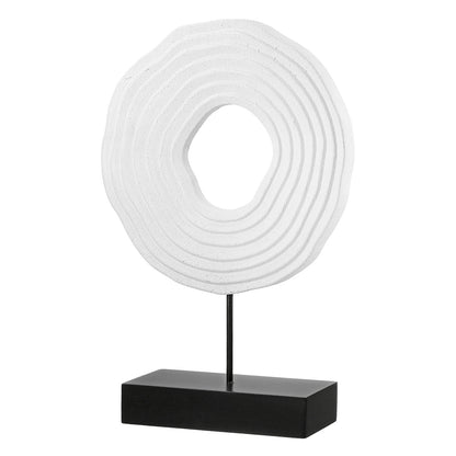 Ανάγλυφο Σταντ 'Pezzo' MDF Μαύρο/Λευκό 6.5x20x30