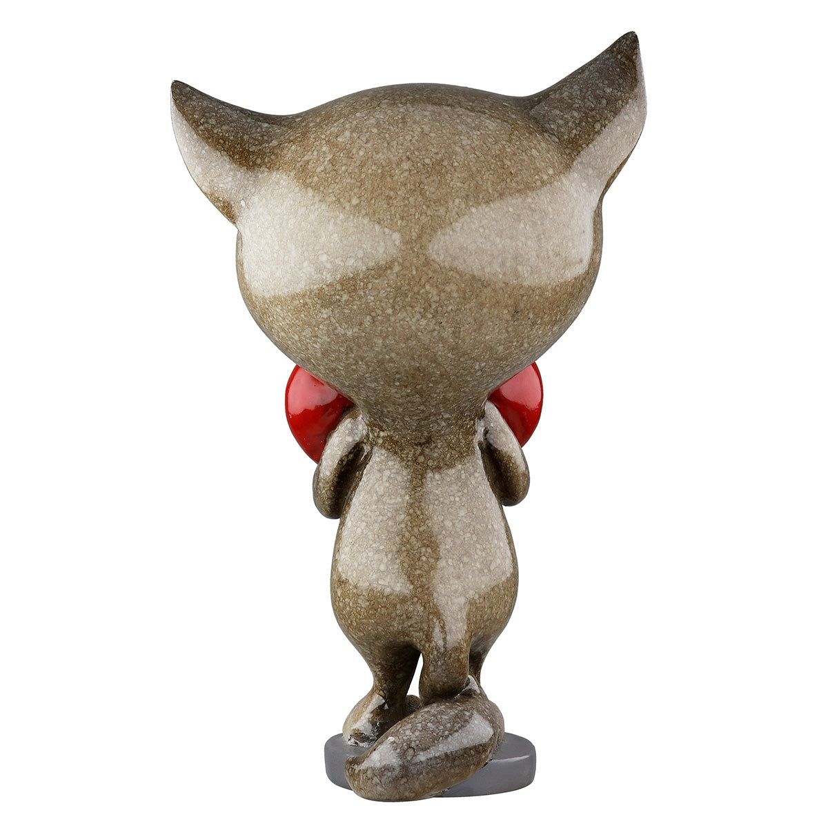 Φιγούρα Γάτα 'Heart' Γκρι 6x8x13