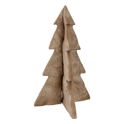 Χριστουγεννιάτικο Δέντρο "Nordic" Χάρτινο Καφέ 12x11x18