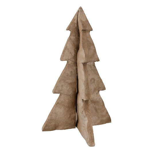 Διακοσμητικό Αντικείμενο Χριστουγεννιάτικο Δέντρο 'Nordic' Χαρτοπολτός Καφέ 16x16.5x26.5