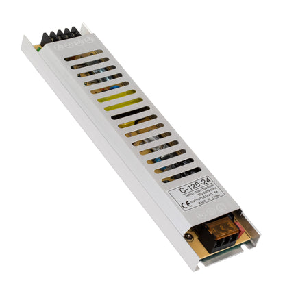 LUMISLIM 73015 Τροφοδοτικό/Μετασχηματιστής PELV 120W 5A DC 24V IP20 - AC 220-240V σε DC 24V - Μ22.5 x Π5.4 x Υ2.1