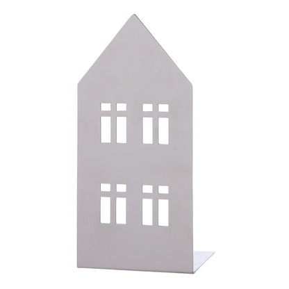 Κηροπήγιο Σπιτάκι 'Casita' Ατσάλι Ασημί 8x11.5x25