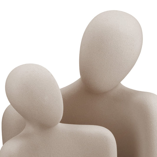 Σετ 2 Τεμαχίων Φιγούρα Ζευγάρι 'Anexo' Κεραμικό Γκρι 10x14.5x18