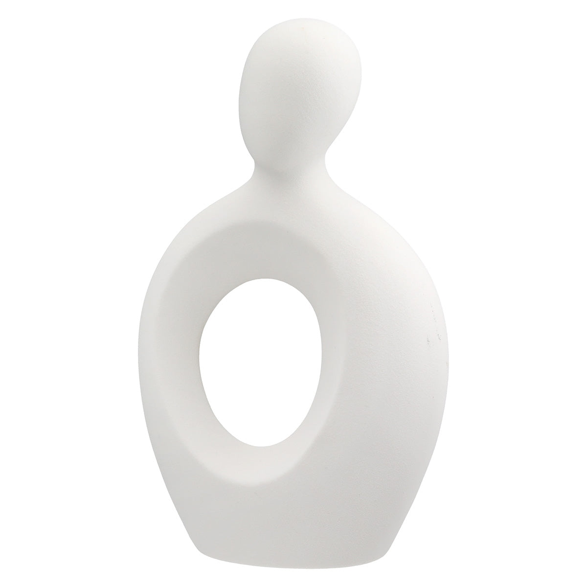 Figure Couple United White Ceramic 16.5x12x23.5 Set of 2 pcs