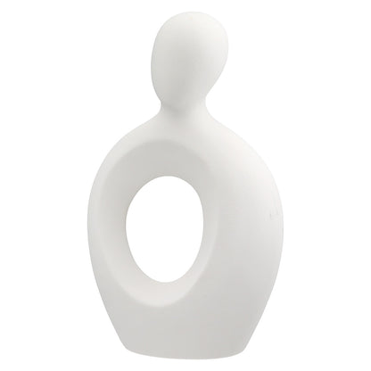 Figure Couple United White Ceramic 16.5x12x23.5 Set of 2 pcs