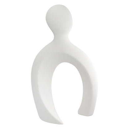 Figure Couple United White Ceramic 16.5x12x23.5 Set of 2 pcs