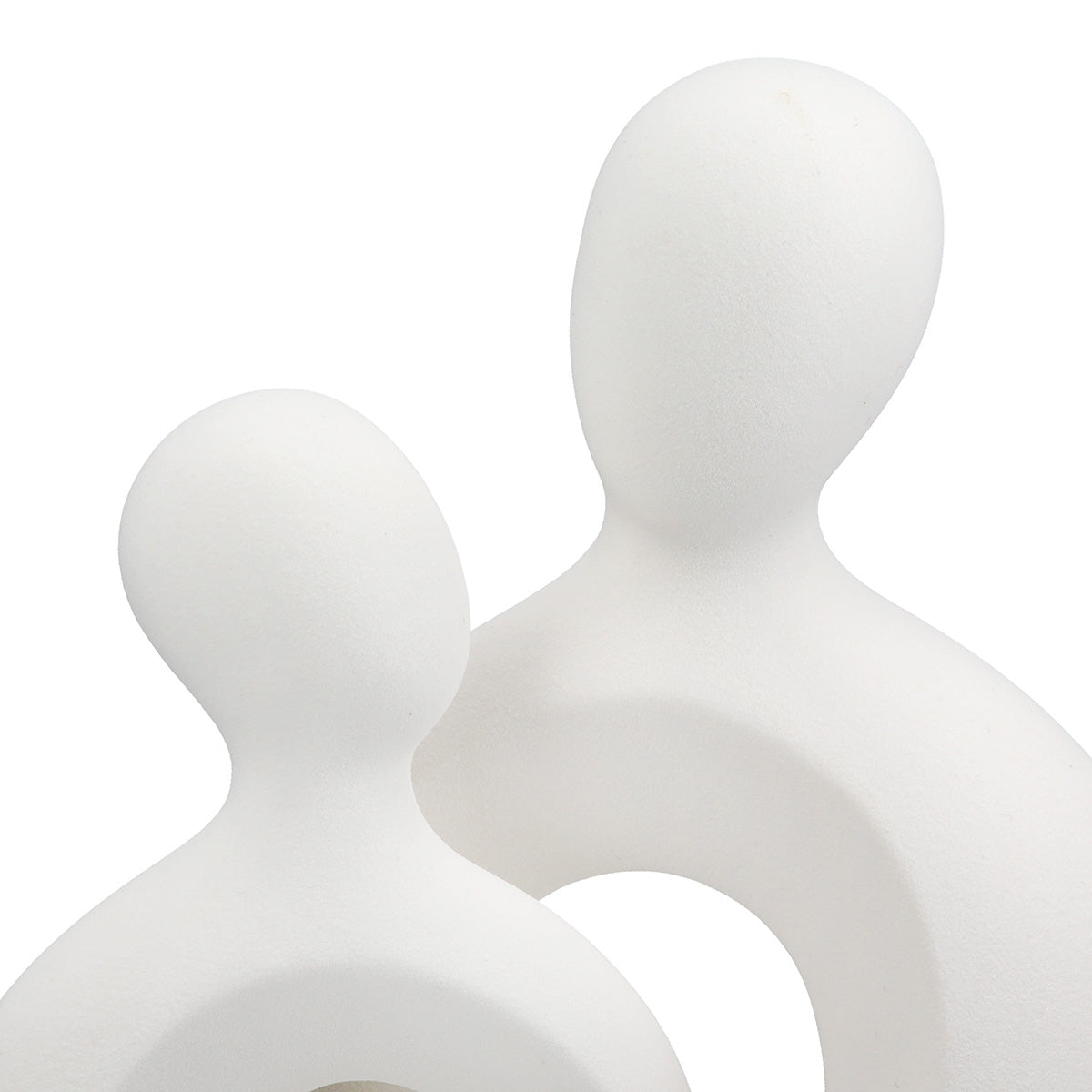 Figure Couple United White Ceramic 16.5x12x23.5 Set of 2 pcs