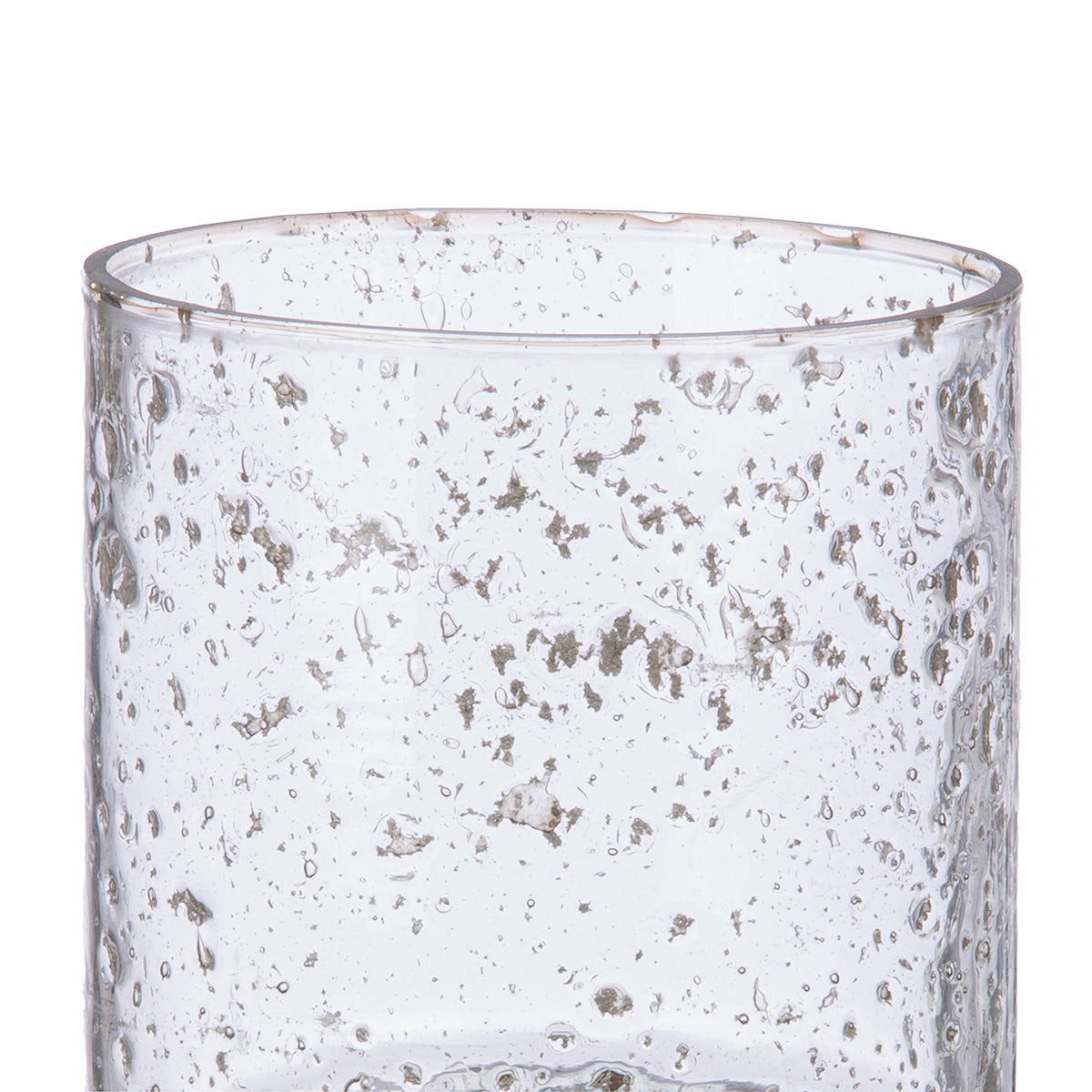 Κηροπήγιο Ρεσώ 'Anuk' Γυαλί/Ξύλο Μάνγκο Καφέ/Διάφανο 10x10x21