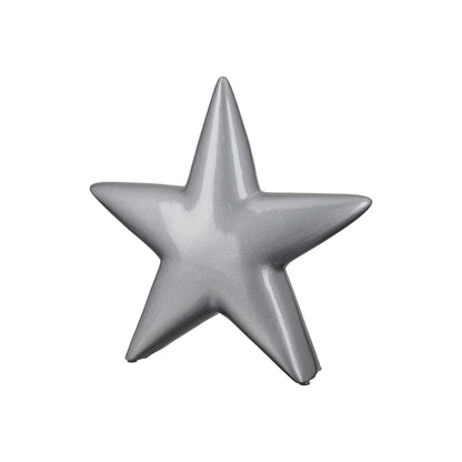 Διακοσμητικό Αστέρι Κεραμικό Ασημένιο 23x4x22