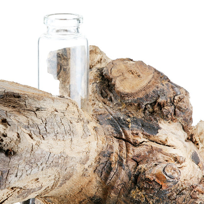 Γλυπτό "Bangkok" Ξύλο Ecru 25x11x25