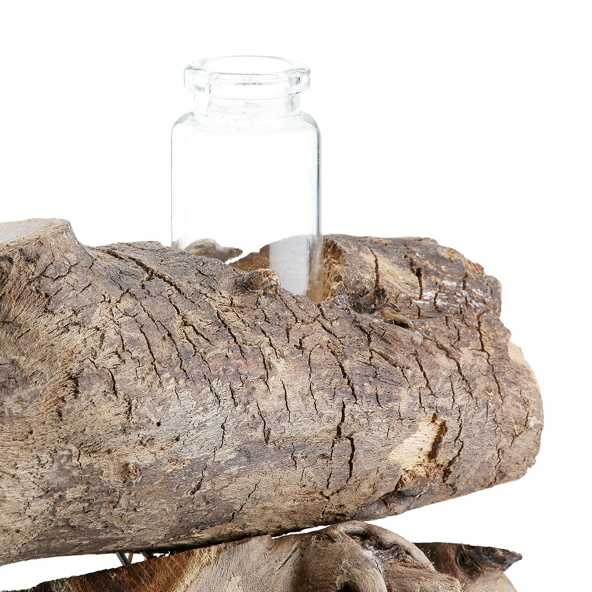 Γλυπτό "Bangkok" Ξύλο Ecru 25x11x25