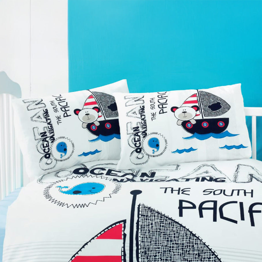 Ζεύγος Μαξιλαροθήκες Βρεφικές Art 5606 35x45εκ Μπλε