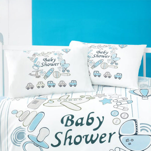 Ζεύγος Μαξιλαροθήκες Βρεφικές Art 5607 35x45εκ Γαλάζιο