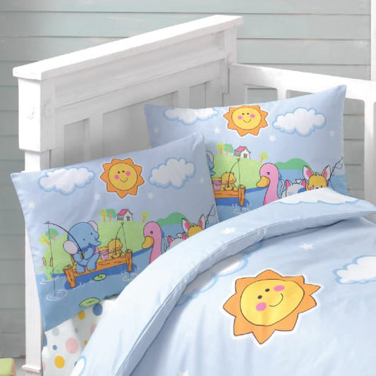 Ζεύγος Μαξιλαροθήκες Βρεφικές Art 5610 35x45εκ Γαλάζιο