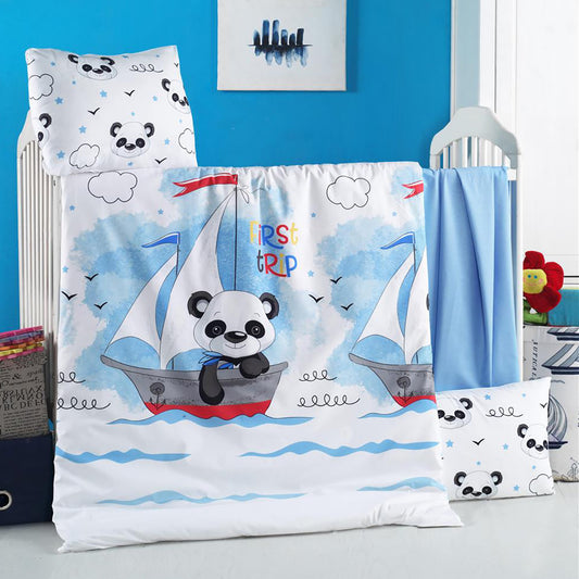 Σετ Σεντόνια Βρεφικά Art 5616 100x150εκ Γαλάζιο