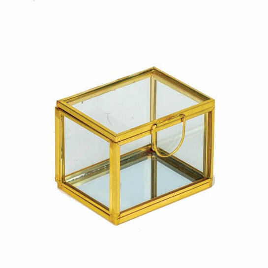 Κουτί Terrarium Χρυσό 6.5x5x5