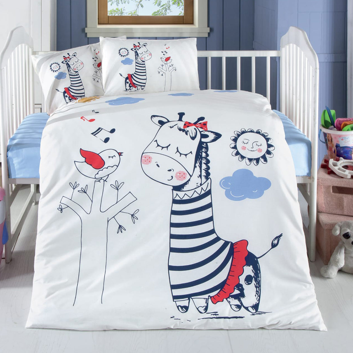 Σετ Σεντόνια Βρεφικά Art 5618 100x150εκ Μπλε