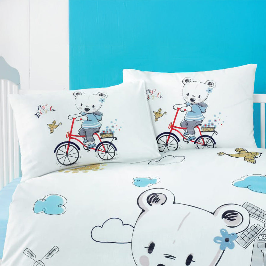 Ζεύγος Μαξιλαροθήκες Βρεφικές Art 5620 35x45εκ Μπλε