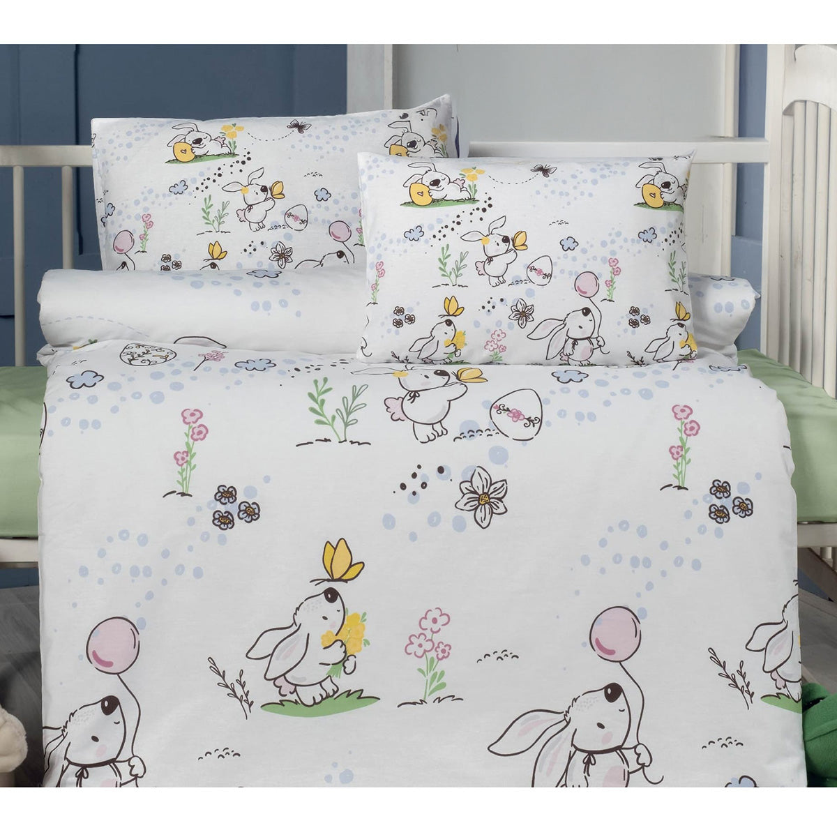 Σετ Σεντόνια Βρεφικά Art 5622 100x150εκ Πράσινο