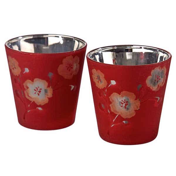 Κηροπήγιο Κόκκινο S/2 5εκ