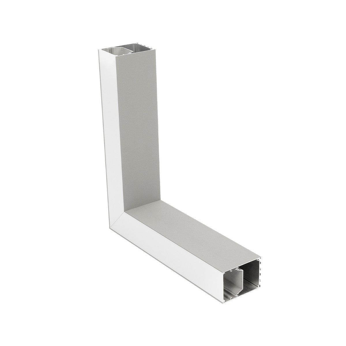 ALP-CORNER-SIDE90 BRIGHTRAIL 61779 Επιφανειακό / Κρεμαστό Προφίλ Αλουμινίου Γωνία με Λευκό Γαλακτερό Πατητό Κάλυμμα για Ταινίες LED IP20 - Γκρι Ανθρακί Ματ - Μ30 x Π5 x Υ7.5cm