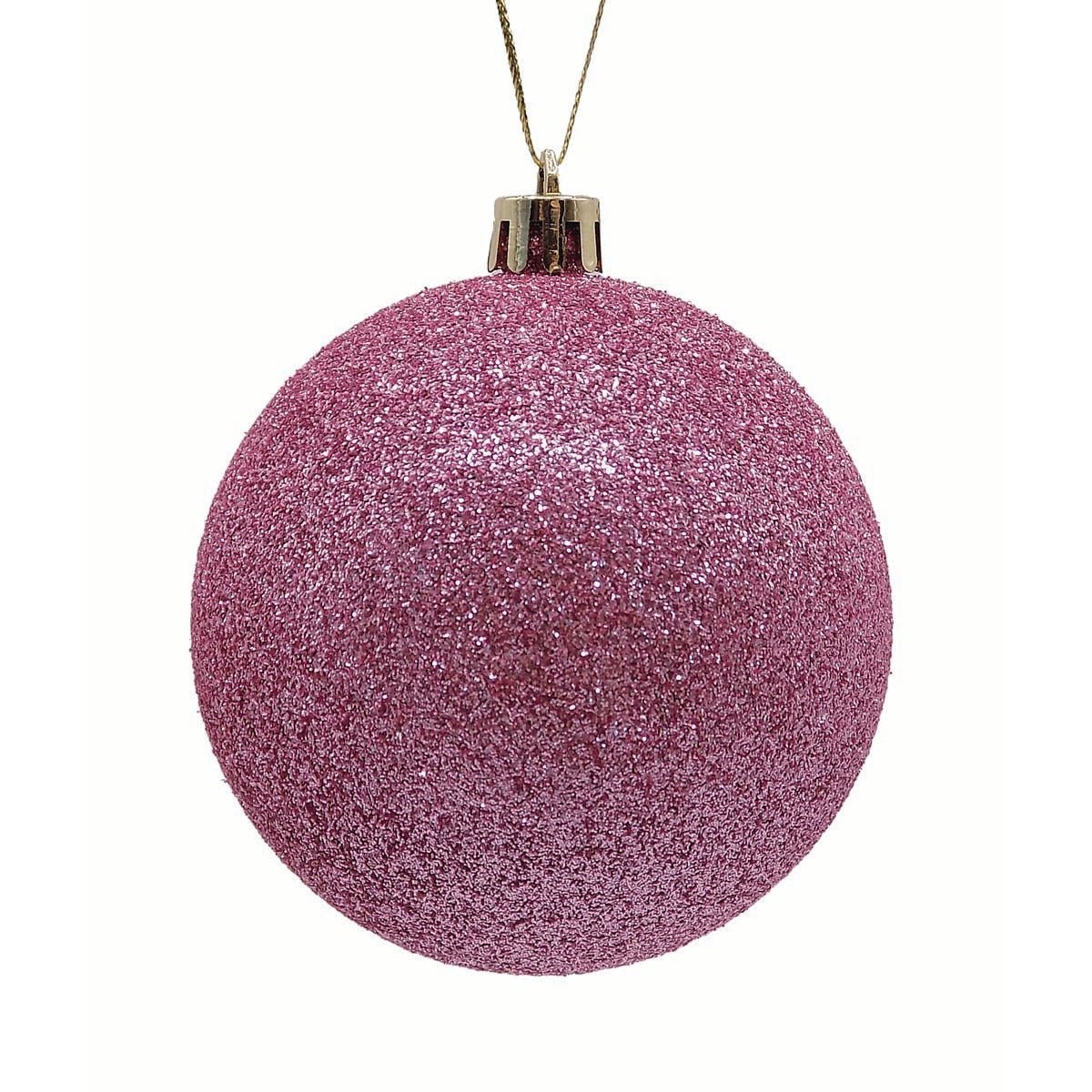 Μπάλα Πλαστική Ροζ με Glitter S/6 8εκ