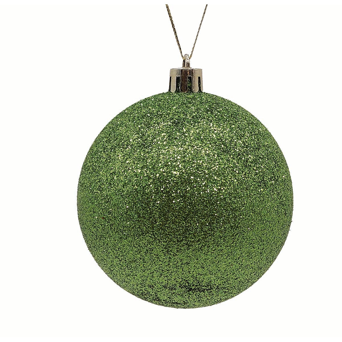Μπάλα Πλαστική Πράσινη με Glitter S/6 8εκ