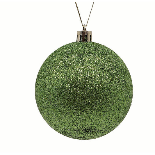 Μπάλα Πλαστική Πράσινη με Glitter S/4 10εκ