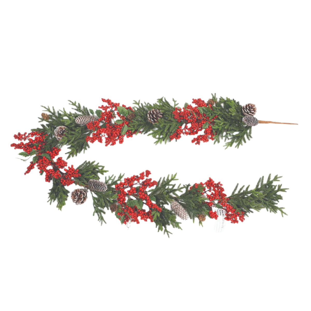 Γιρλάντα με Berries & Κουκουνάρια 180εκ