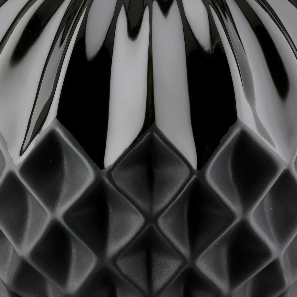 Διακοσμητική Μπάλα Στρογγυλή Κεραμική Μαύρο 11x11x11