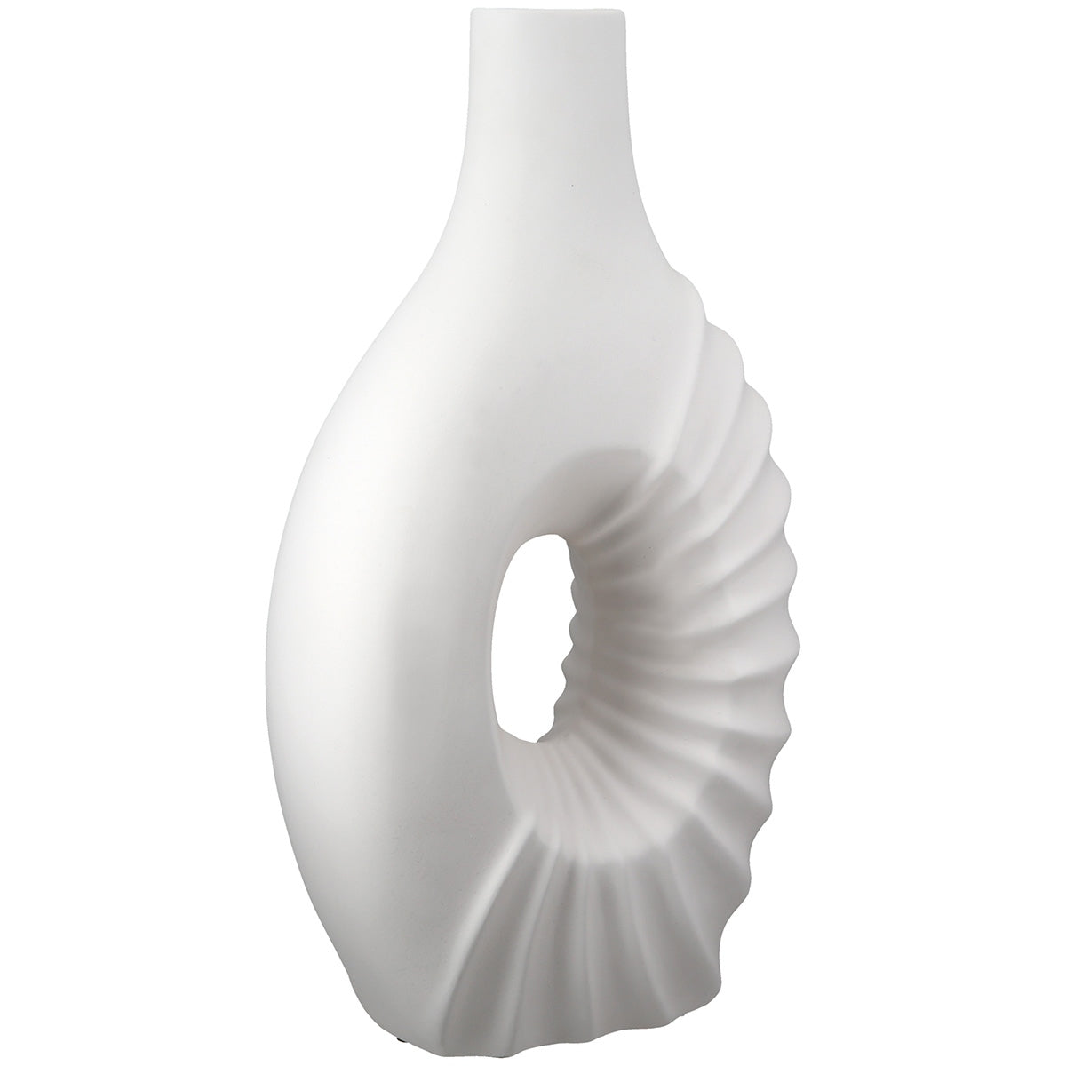 Βάζο Κεραμικό Λευκό 24x12x45