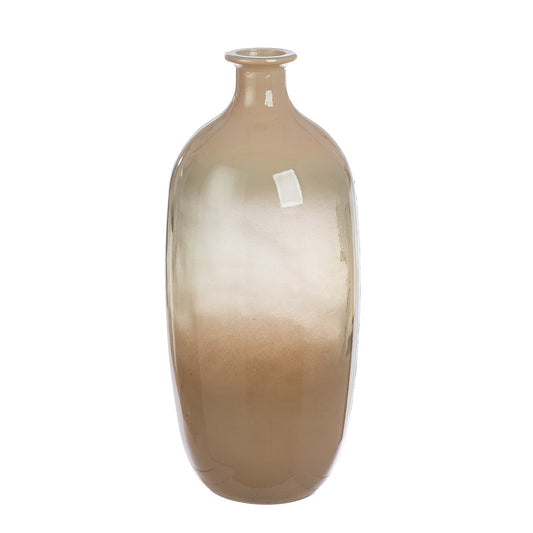 Βάζο Μπουκάλι Γυαλικά Καφέ 16x16x38