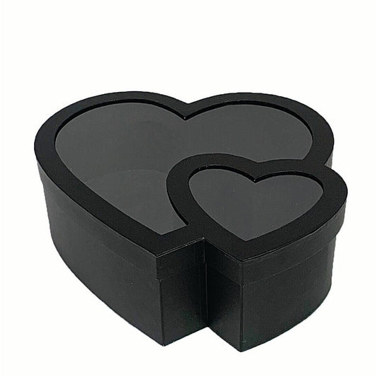 Κουτί Χάρτινο Διπλή Καρδιά Λευκό 22-26x9-11 S/2