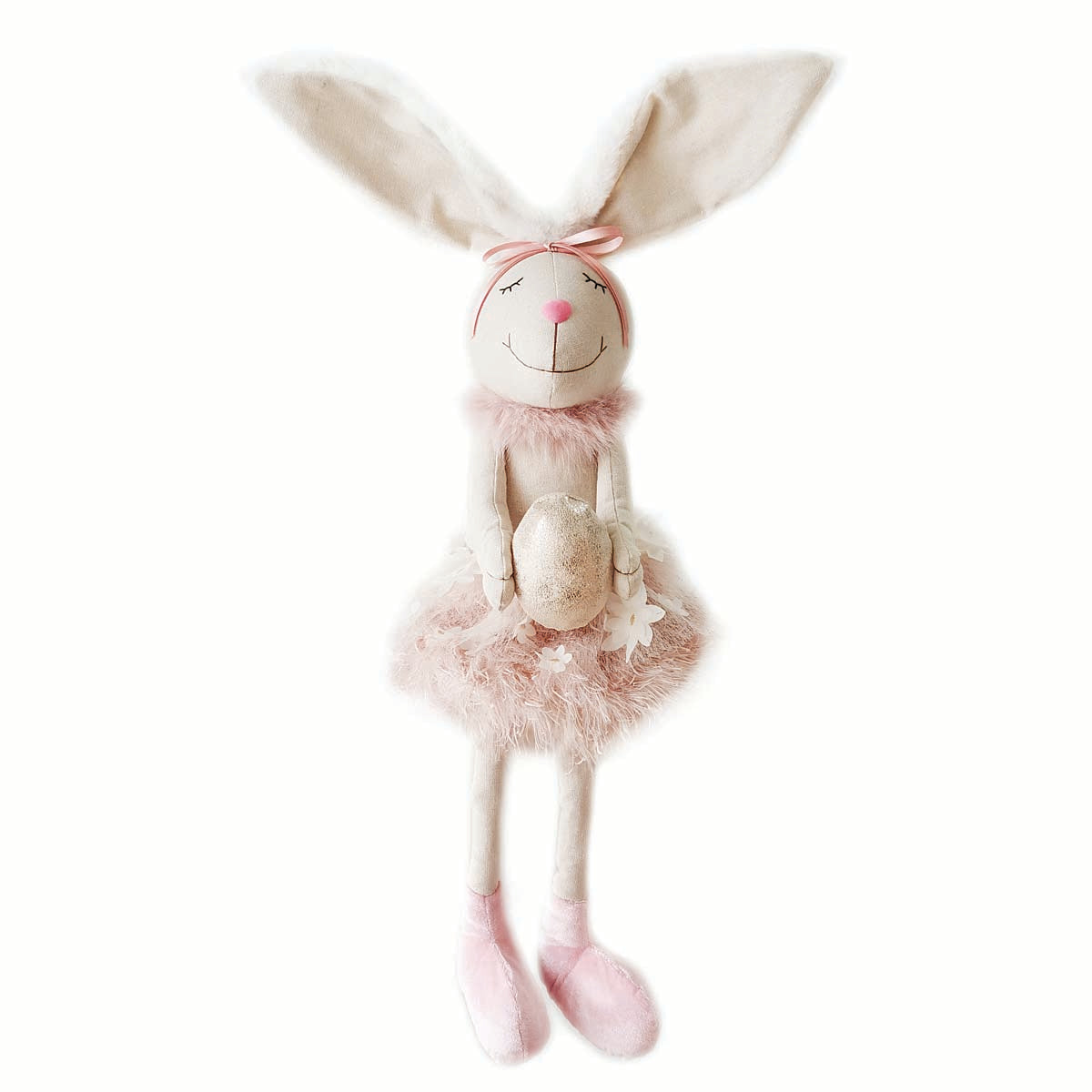 Κουνελίνα Καθιστή Ροζ 55εκ