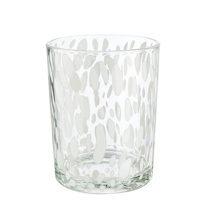 Φανάρι Κυλινδρικό Γυάλινο Διαφανές Λευκό 10x10x13