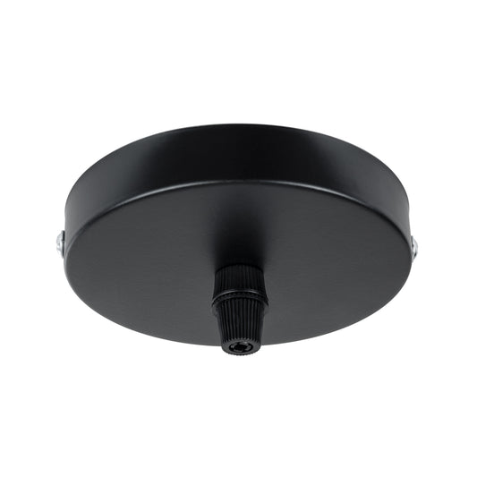 WALLBASE 77501 Μεταλλική Ροζέτα για Κρέμαση 1 Φωτιστικού - Μαύρο - Μ10 x Π10 x Υ2