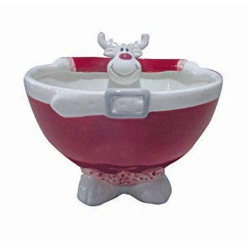 Μπωλ με Τάρανδο Κόκκινο 17x17x13.5