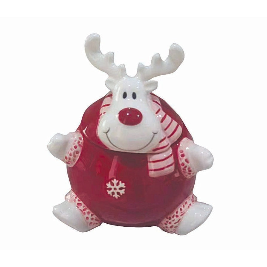 Μπισκοτιέρα με Τάρανδο Κόκκινο 11.5x9.5x12