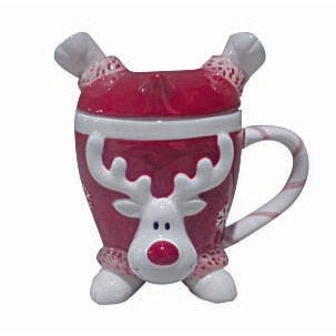 Μπωλ με Τάρανδο Κόκκινο 17x14εκ