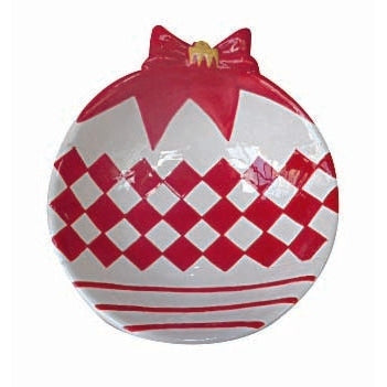 Μπωλ Μπάλα Χριστουγέννων Κόκκινη 18x16x4