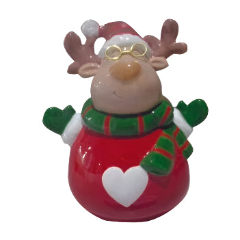 Μπισκοτιέρα Τάρανδος Κόκκινη 18x14.5x20.5