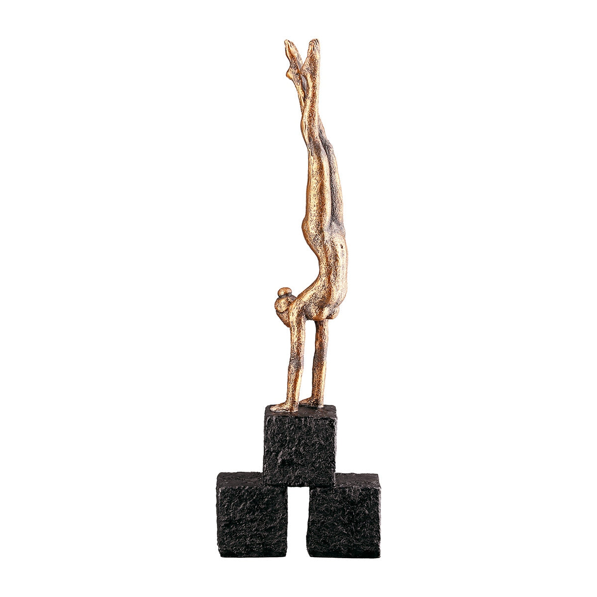 Γλυπτική Γυναικεία Συνθετική Ρητίνη Χάλκινο Χρώμα 9x4x29