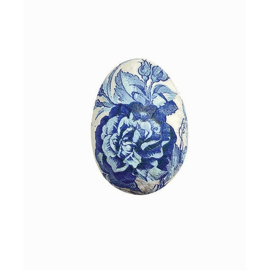 Αυγό με Λουλούδια από Φελιζόλ Μπλε 4εκ S/6
